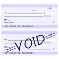 Blank generic cheques Royalty Free Stock Photo