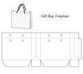 Blank gift bag template Royalty Free Stock Photo