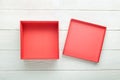 Blank gift box with lid Royalty Free Stock Photo