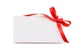 Blank gift tag Royalty Free Stock Photo