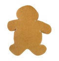Blank gingerbread man cookie