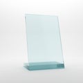 Blank glass award plate Royalty Free Stock Photo