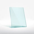Blank glass award plate Royalty Free Stock Photo