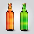 Blank glass beer bottle for new design Royalty Free Stock Photo