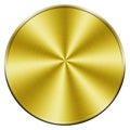 Blank golden coin