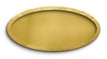 Blank golden sign oval shape