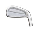 Blank Golf Club Iron Head Back Isolated on a White Background