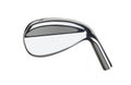 Blank Golf Club Wedge Iron Head Back Isolated on a White Background