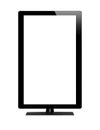 Blank graphic computer monitor with clipping path for the screen Royalty Free Stock Photo