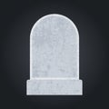 Blank grave stone template Royalty Free Stock Photo