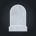 Blank grave stone template Royalty Free Stock Photo