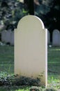 Blank gravestone Royalty Free Stock Photo