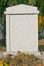 Blank gravestone Royalty Free Stock Photo