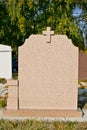 Blank gravestone Royalty Free Stock Photo