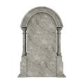 Blank Gravestone Isolated Royalty Free Stock Photo