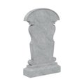 Blank Gravestone Isolated Royalty Free Stock Photo