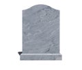 Blank gravestone isolated on white background Royalty Free Stock Photo