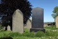 Blank Gravestones in Graveyard Royalty Free Stock Photo