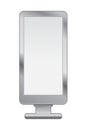 Vector blank gray advertising stand