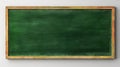 Blank green chalkboard, blackboard texture with copy space with chalk traces Royalty Free Stock Photo