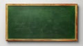 Blank green chalkboard, blackboard texture with copy space with chalk traces Royalty Free Stock Photo