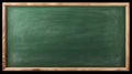 Blank green chalkboard, blackboard texture with copy space with chalk traces Royalty Free Stock Photo