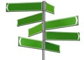 Blank green direction sign Royalty Free Stock Photo