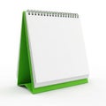 Blank green notepad on white background Royalty Free Stock Photo