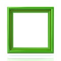 Blank green picture frame template Royalty Free Stock Photo