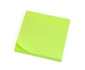 Blank Green Post-it Note Royalty Free Stock Photo