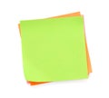 Blank green post-it note Royalty Free Stock Photo