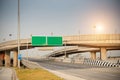 Blank green road sign Royalty Free Stock Photo