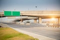 Blank green road sign Royalty Free Stock Photo