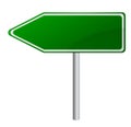 Blank Green Road Sign Royalty Free Stock Photo