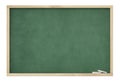 Big blank green slate blackboard Royalty Free Stock Photo