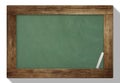 Small blank green slate blackboard Royalty Free Stock Photo