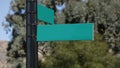 Blank Green Street Sign 2 Royalty Free Stock Photo