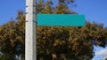 Blank Green Street Sign 3 Royalty Free Stock Photo