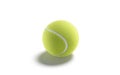 Blank green tennis ball mock up, side view