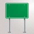 Blank green sign Royalty Free Stock Photo