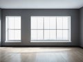 Blank Grey Wall, Blackout Curtain Window, Sunlit Baseboard, and Shadowed Elegance.
