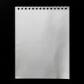 Blank Grid Notepad for Creative Ideas, Notes, and Sketching on a Minimalist Black Background Royalty Free Stock Photo