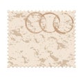 blank grunge post stamp on white background