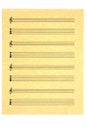 Blank Guitar Tab Music Sheet Royalty Free Stock Photo