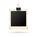 Blank hanging instant photo card