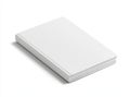 Blank hardcover book mockup appears to be floating on white in a 3D rendered image Royalty Free Stock Photo