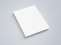 Blank hardcover book mockup on white 3D rendering Royalty Free Stock Photo