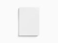 Blank hardcover book mockup on white 3D rendering Royalty Free Stock Photo