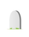 Blank headstone icon. Royalty Free Stock Photo