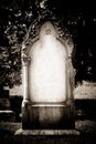 Blank headstone Royalty Free Stock Photo